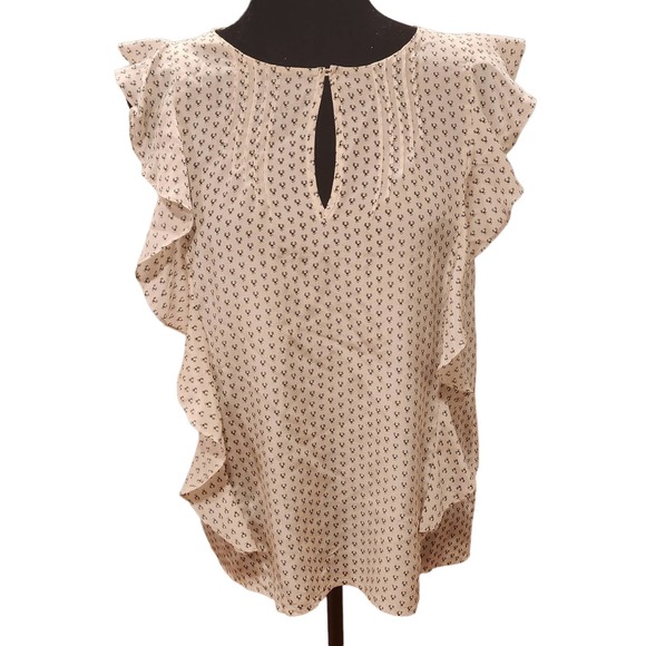 J. Crew Tops - J. Crew Sheer Silk Keyhole Peasant Blouse Size 2